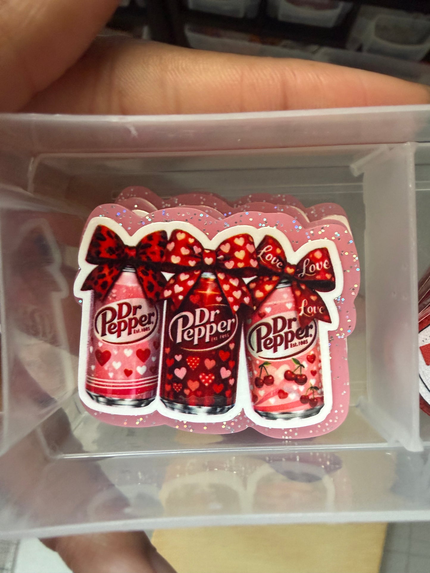 Dr Pepper acrylic flat back