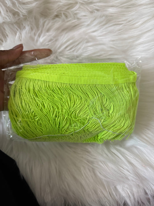 Neon yellow 4 inch Fringe