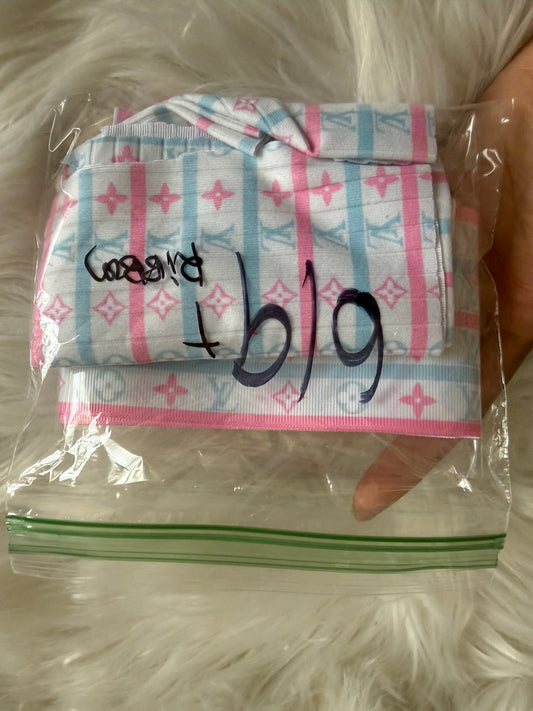 6/9 boujee newborn bummy + ribbbon set (Copy)