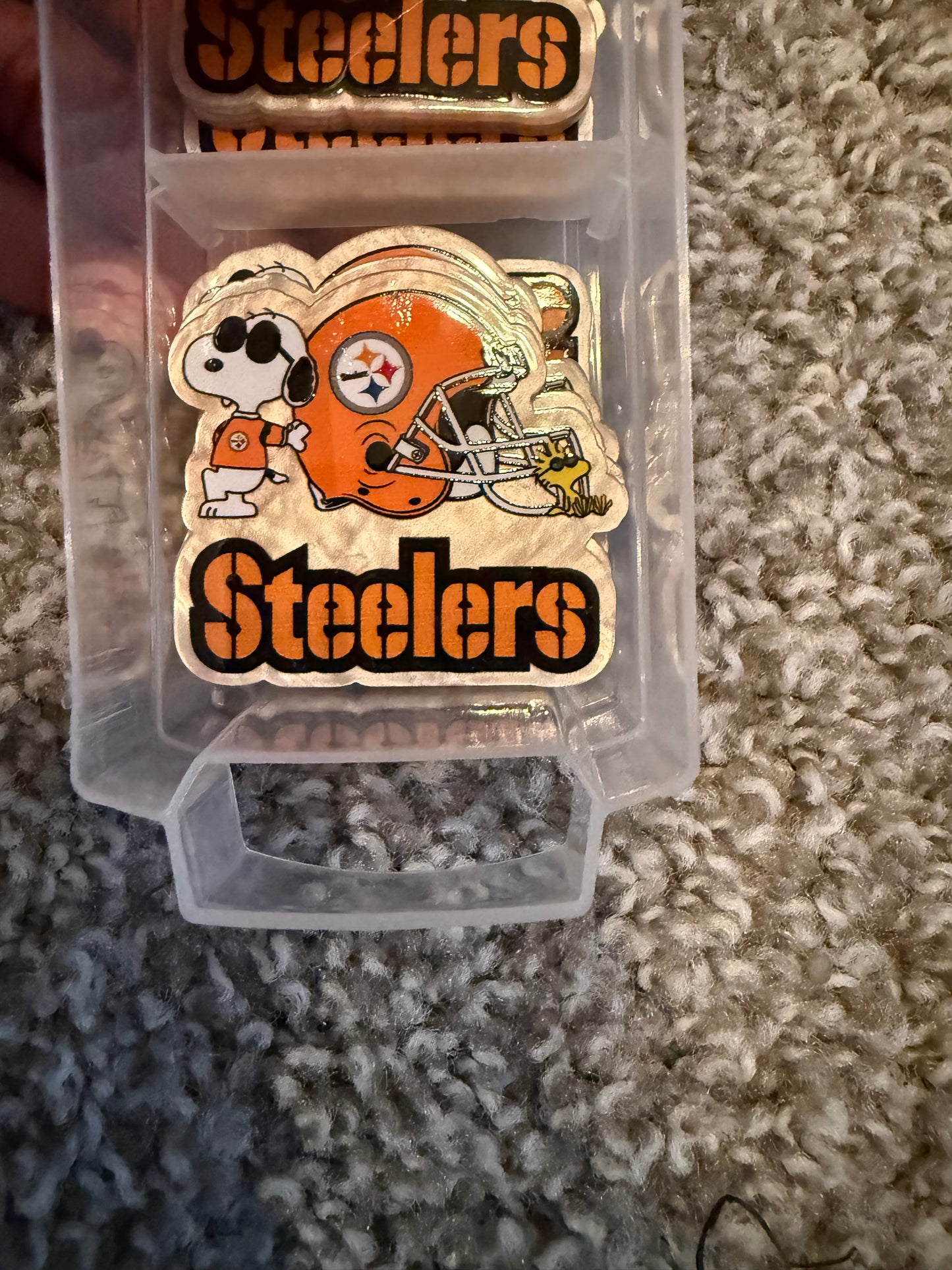 Steelers acrylic flat back