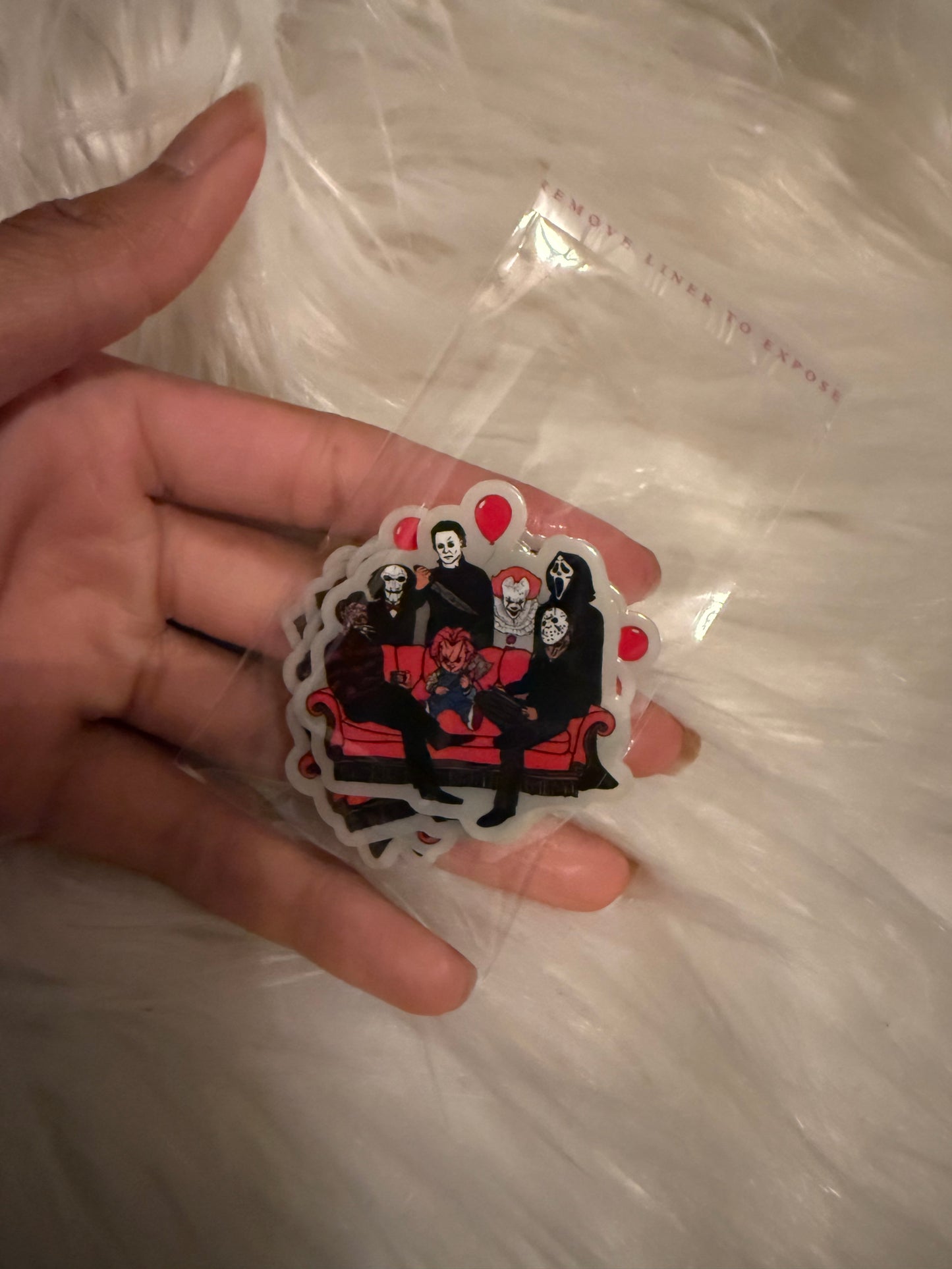 Horror friends acrylic flat back