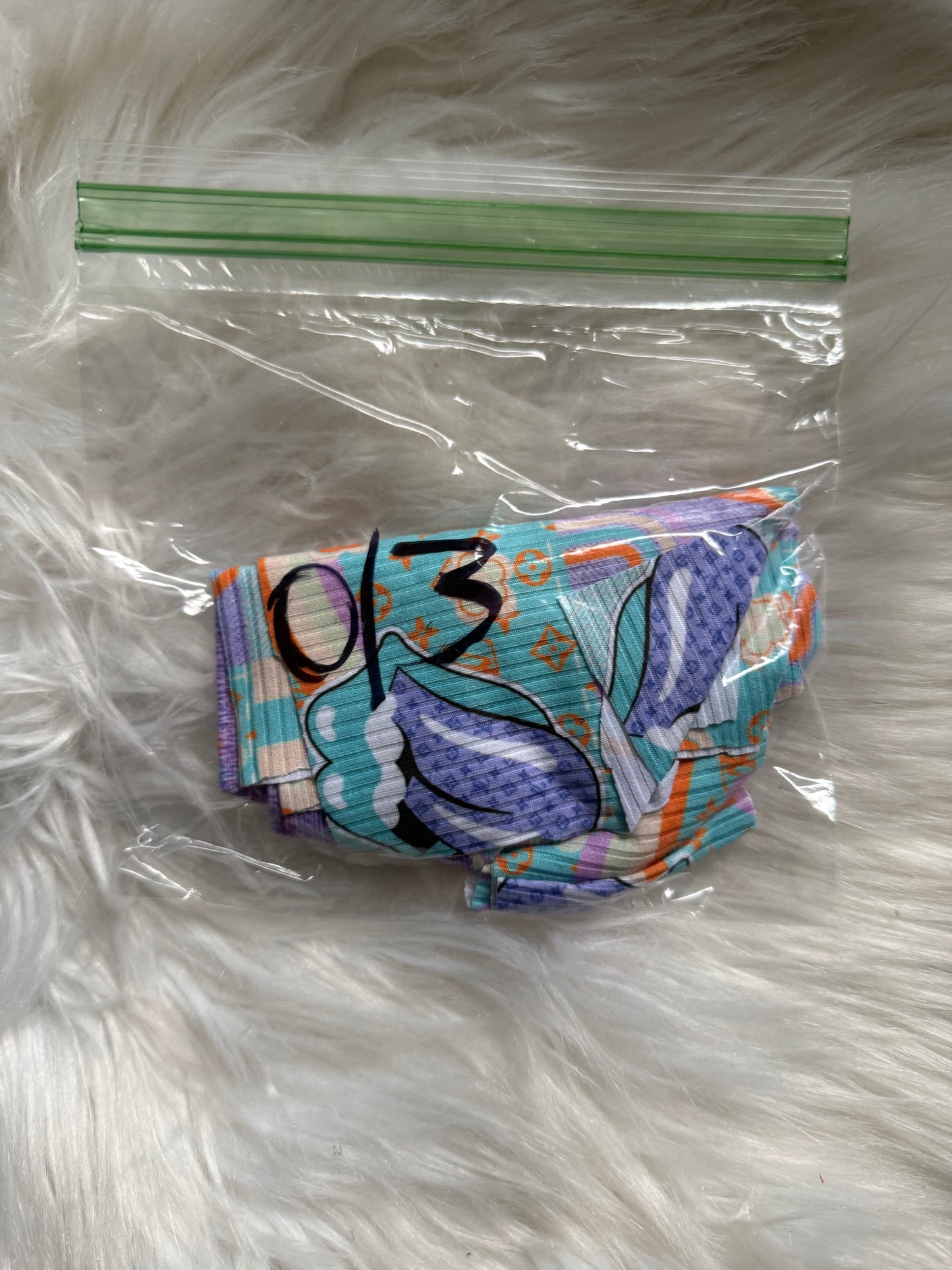 0/3 patchwork bummy precut