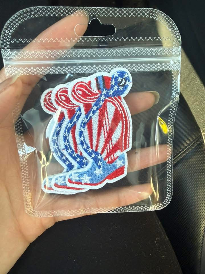 40j boots Embroidery patches