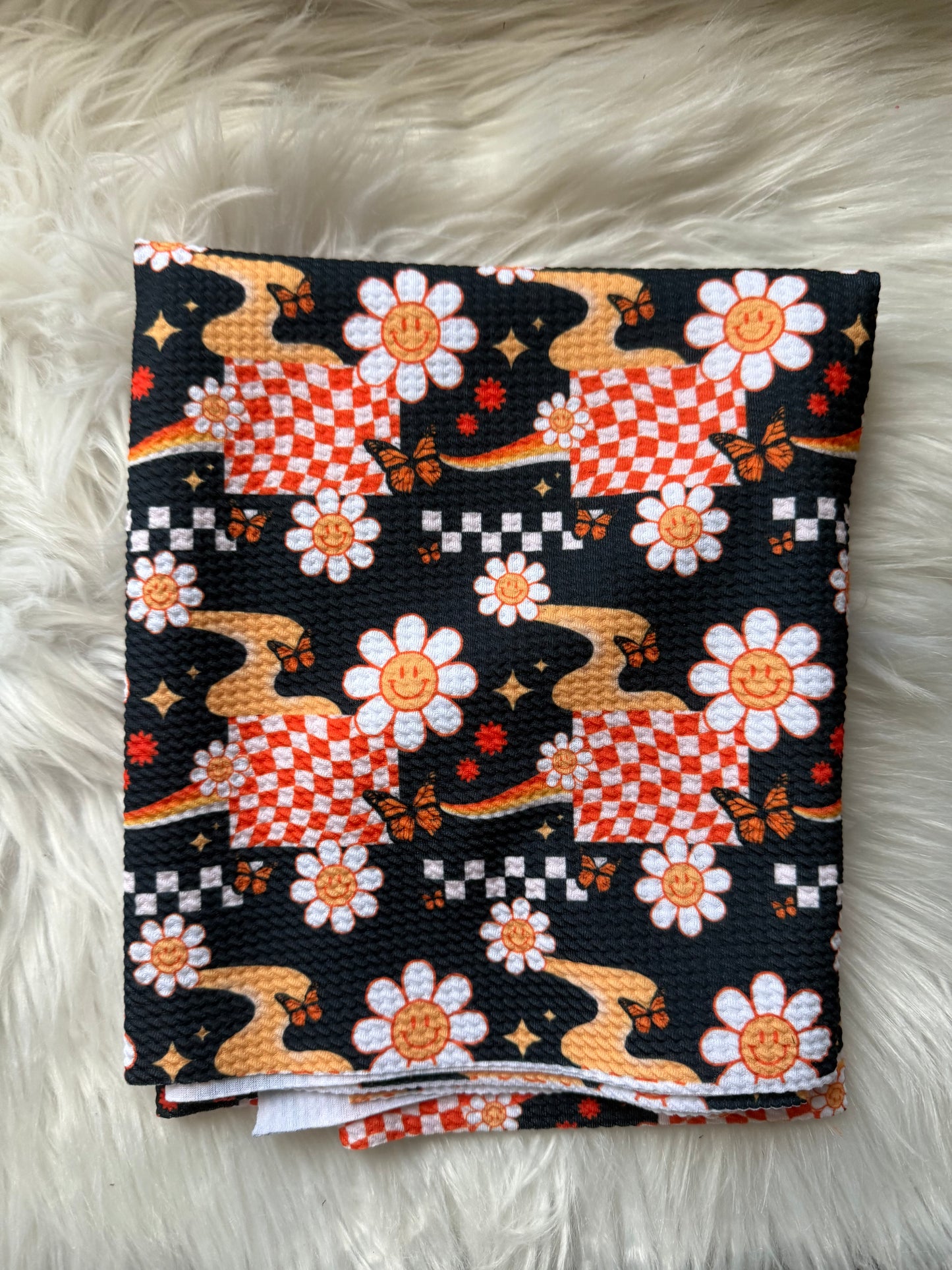 Groovy black bullet half yard