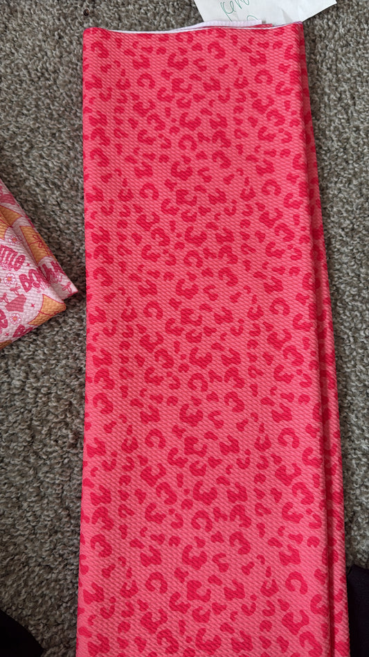 Pink cheetah print  5xwof strip