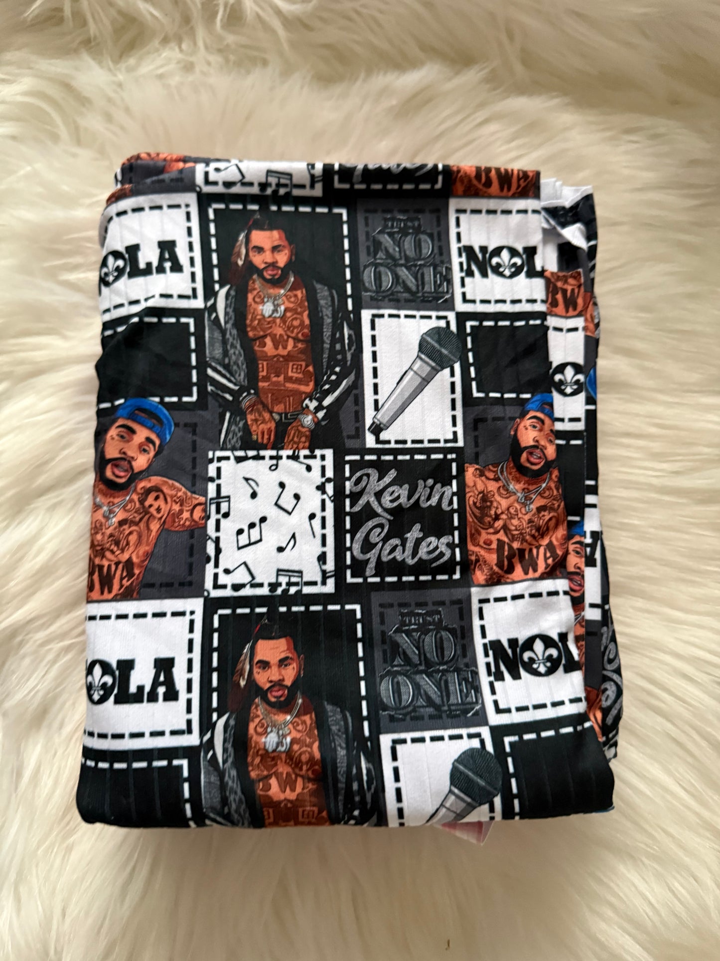 Kevin gates patchwork Brushed ribknit