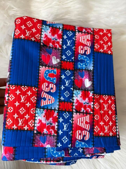 USA boujee collage brushed ribknit