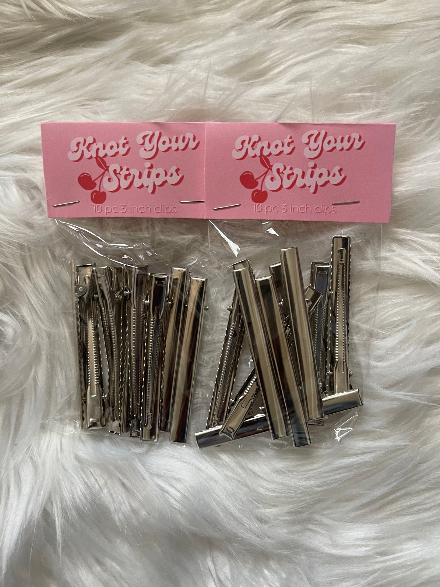 3 inch silver clips 10pc