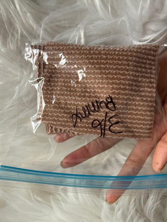 3/6 mocha Precut bummy  set