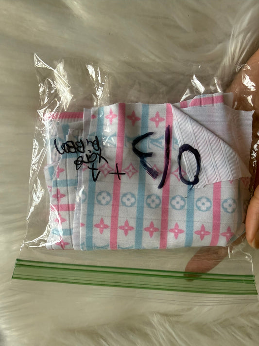 0/3 boujee newborn bummy + ribbbon set