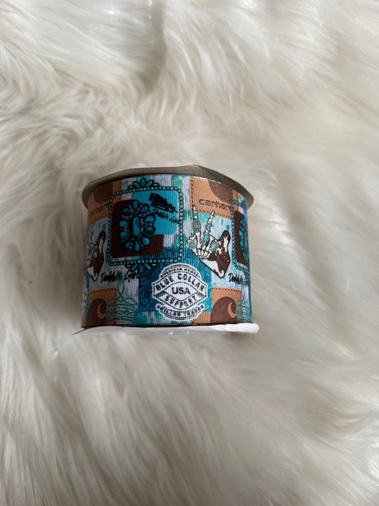 Blue collar 3 inch ribbon