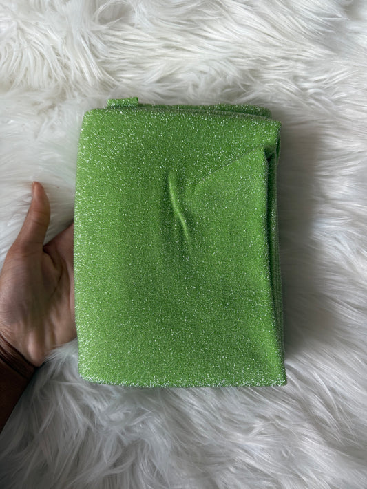 Neon green  shimmer spandex