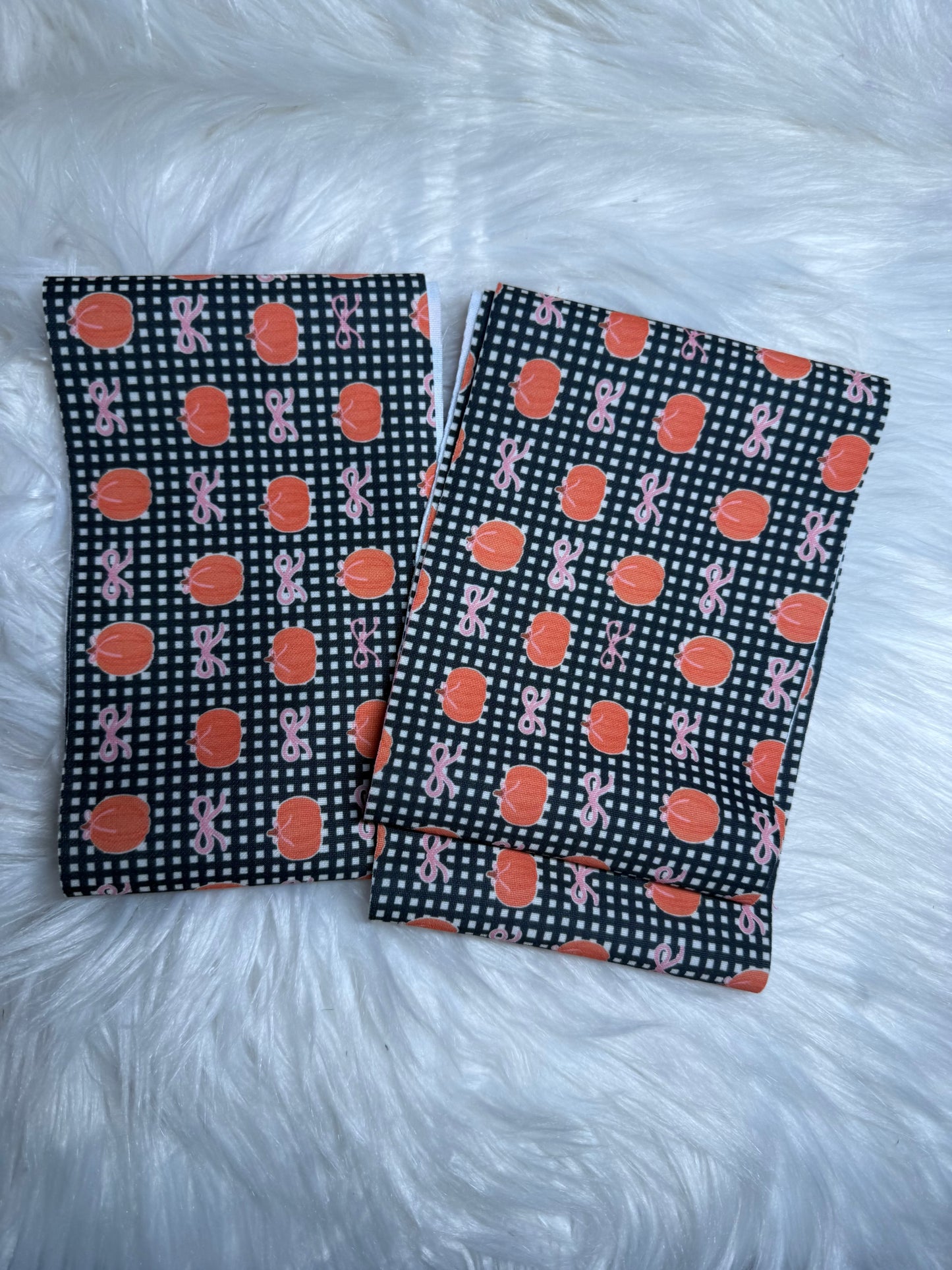 Pumpkin checkered thin scuba  strip
