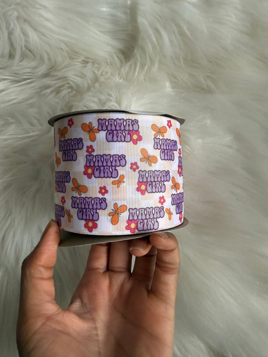 Mamas girl 3 inch ribbon