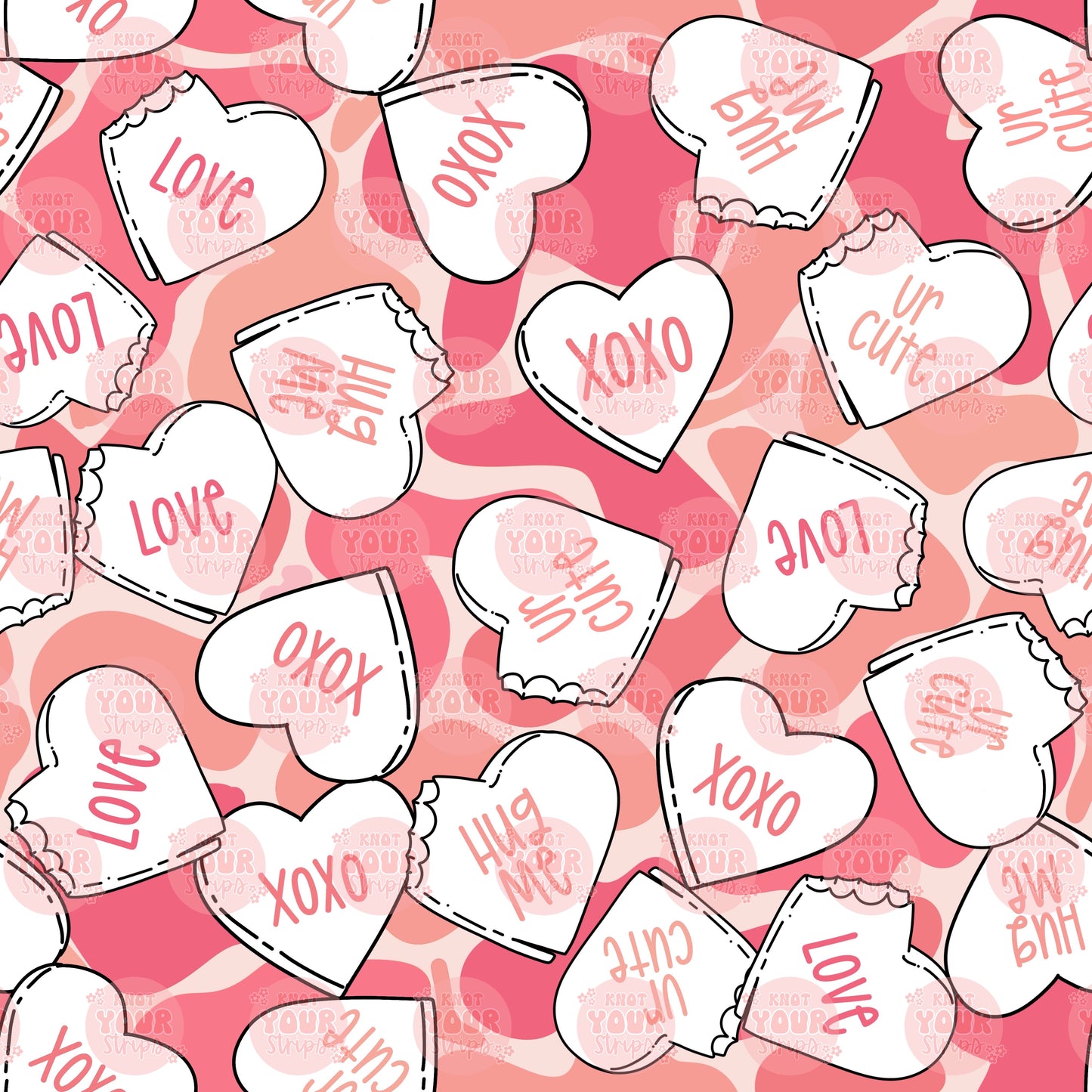 Hearts on camo Seamless file