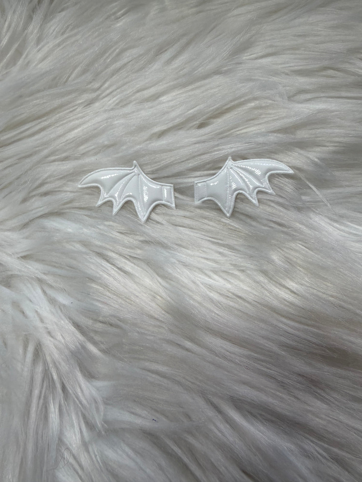 White bat wings  bow accessories
