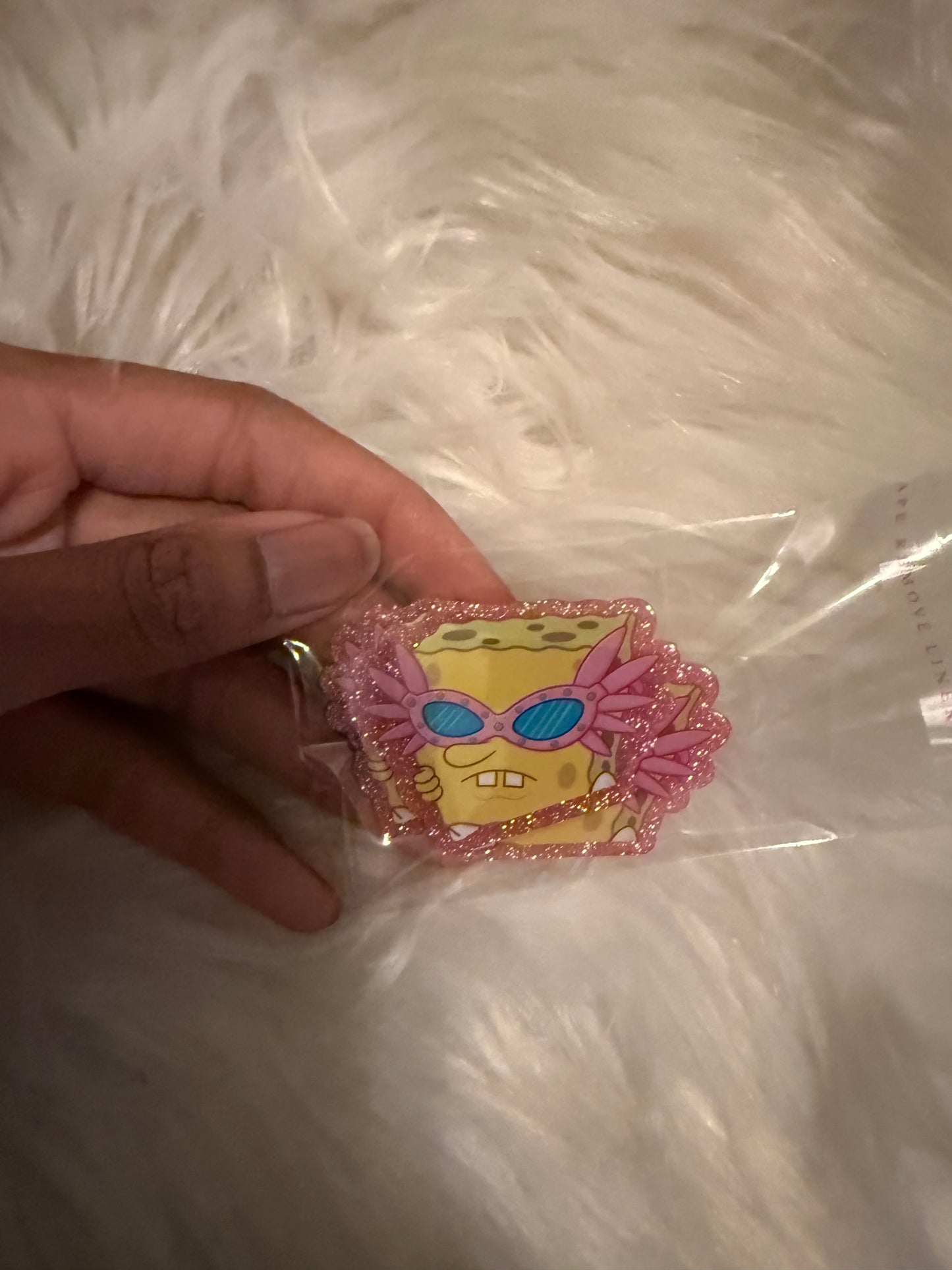 SpongeBob acrylic flat back