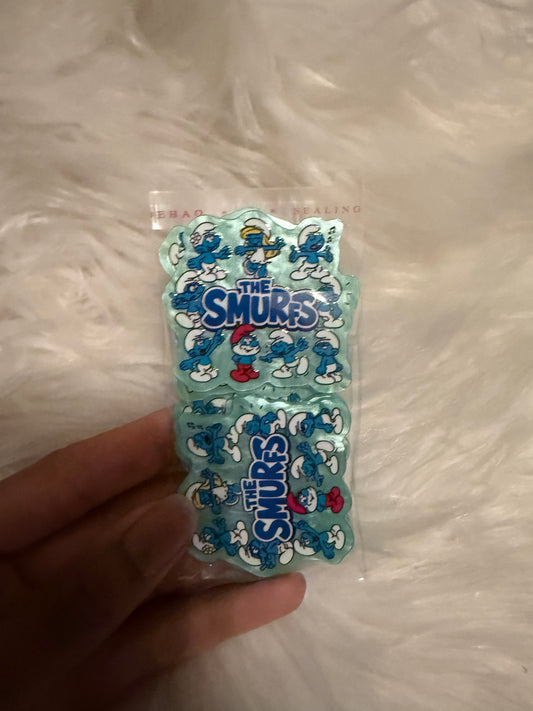 Smurfs acrylic flat back