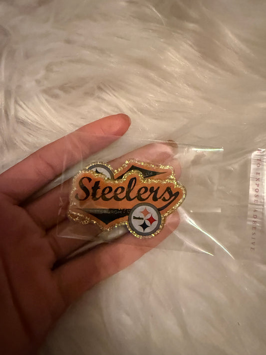 Steelers acrylic flat back