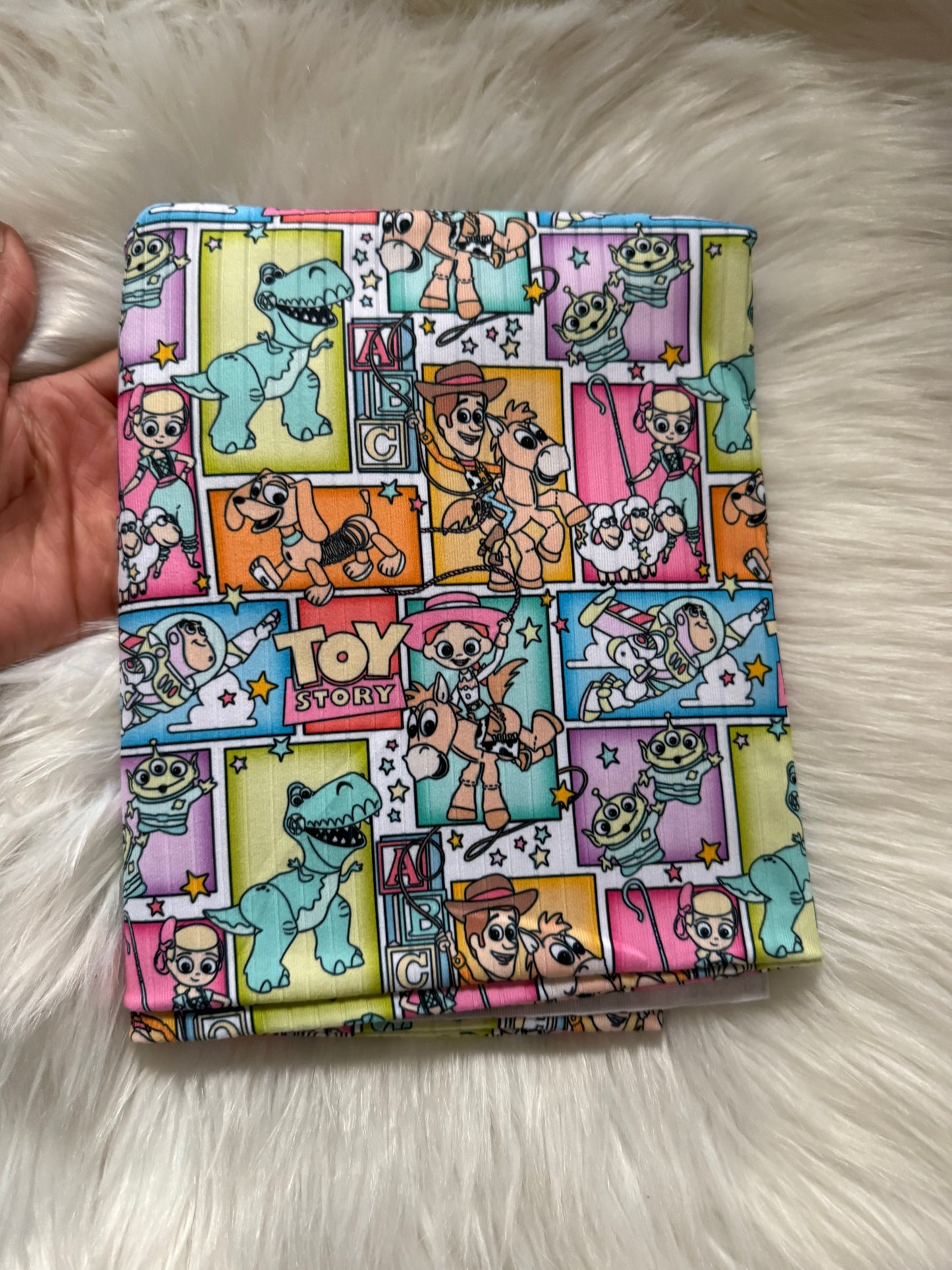 Toy Story collage Brushed ribknit