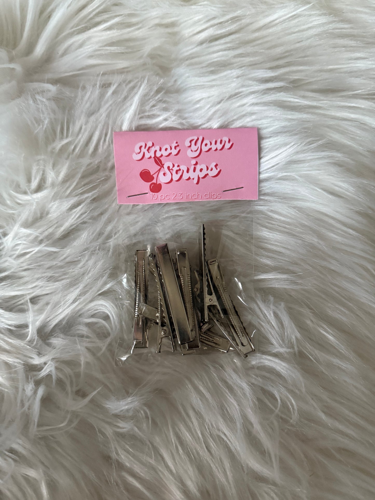 2.3 inch silver clips 10pc