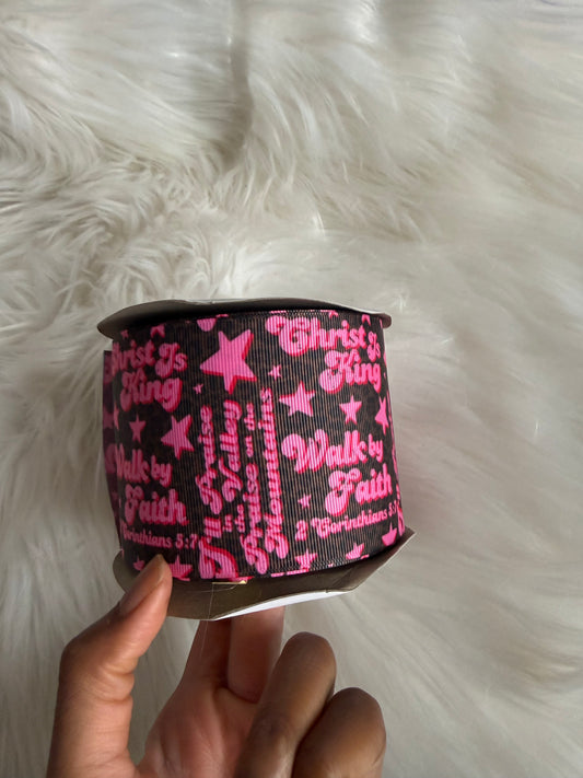 Walk by faith 3 inch ribbon