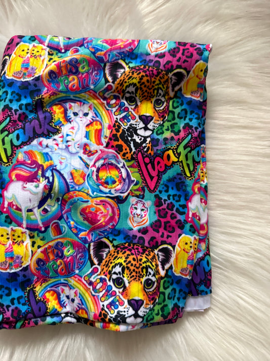 Lisa frank collage Brushed ribknit