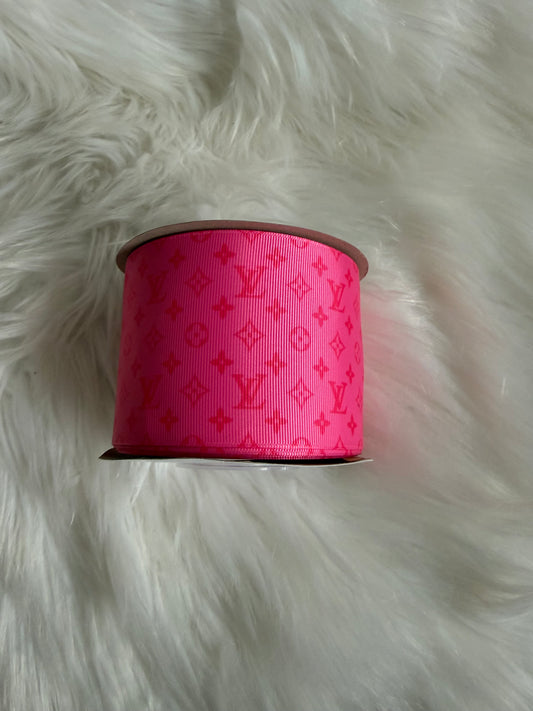Pink boujee 3 inch ribbon