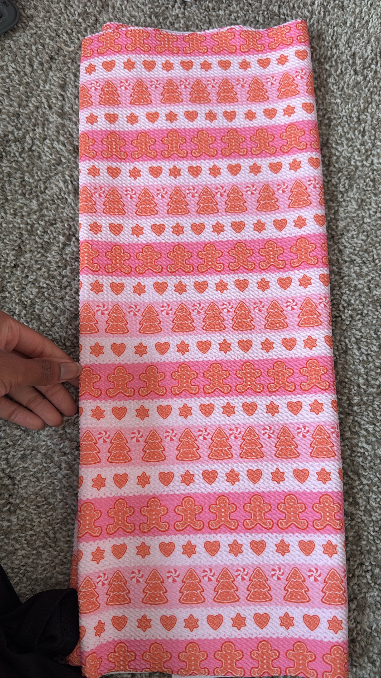 Gingerbread men stripes strip