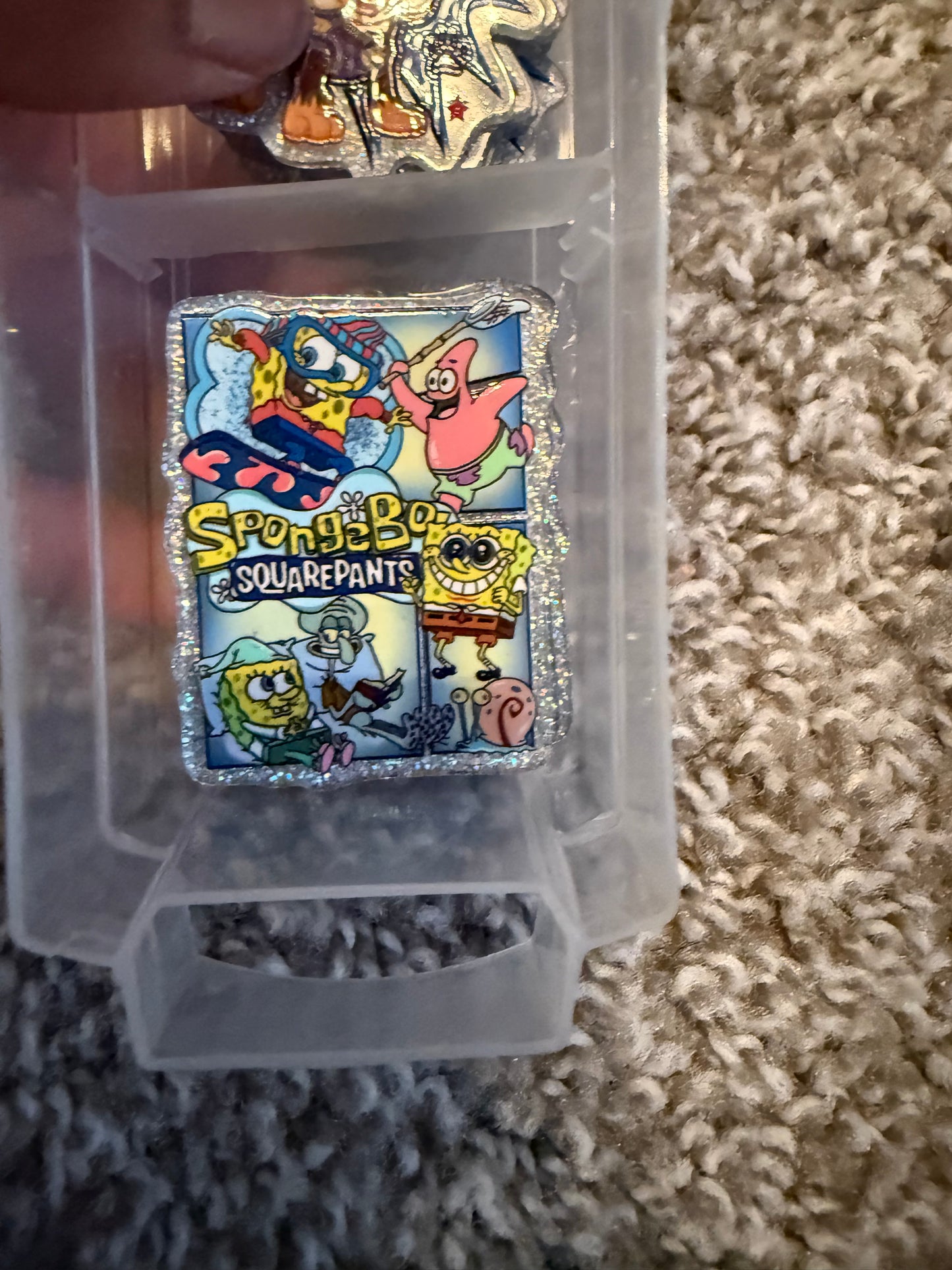 Spongebob acrylic flat back