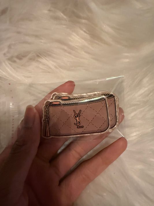 Boujee purse acrylic flat back