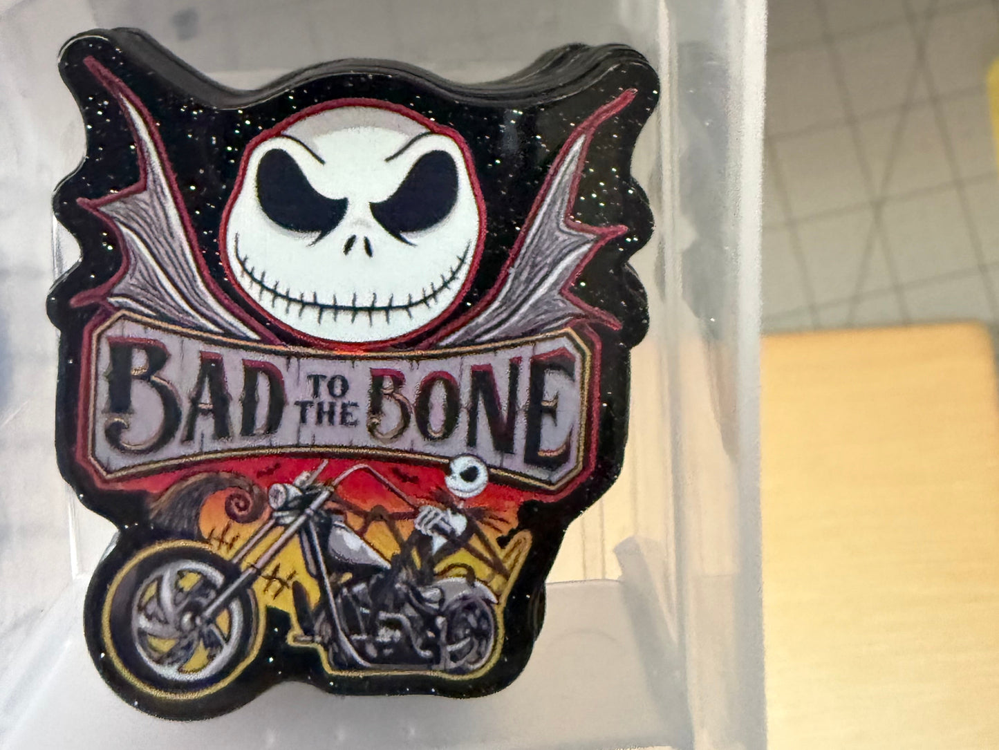 Bad to the bone Jack acrylic flat back