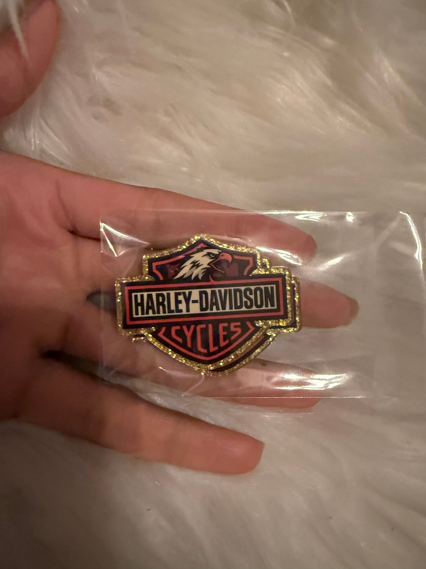 Harley d acrylic flat back
