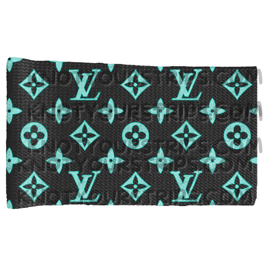 Black on turquoise boujee strip