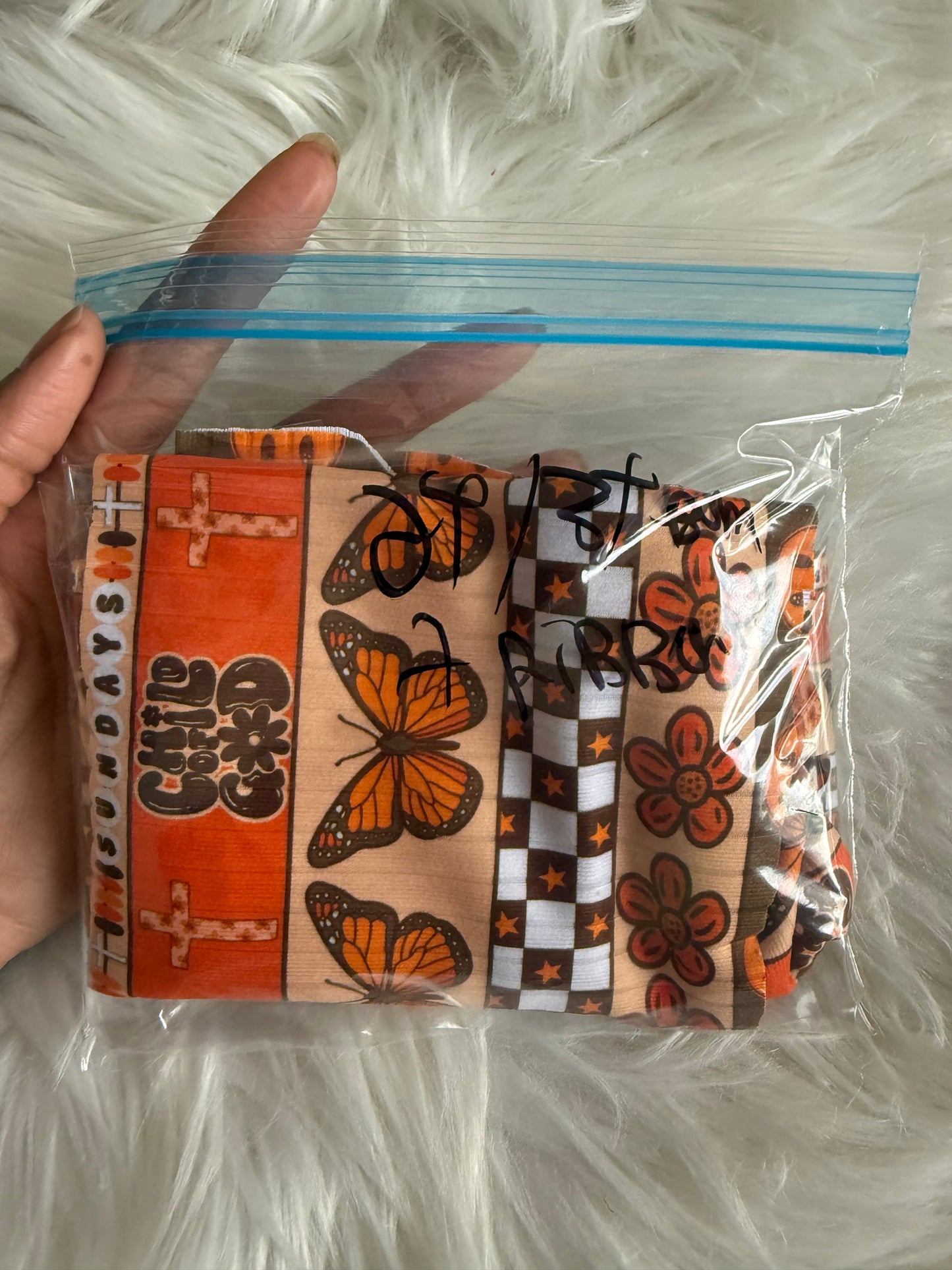 2t/3t Child of god  Precut bummy+ ribbon set