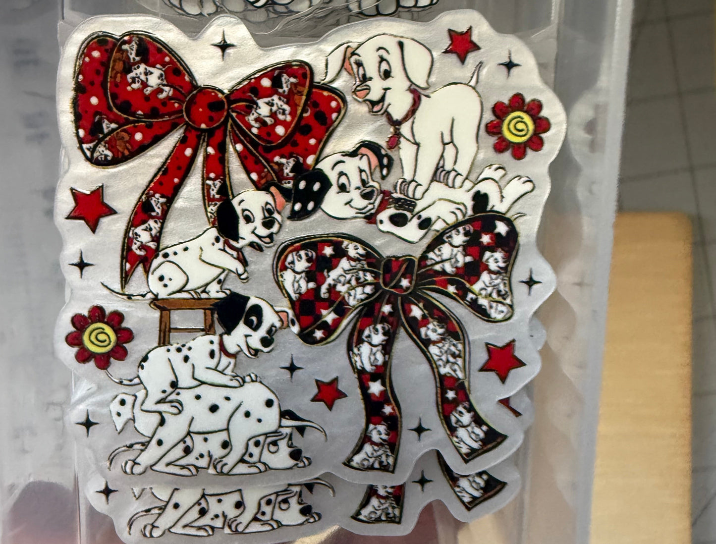 101 dalmantion bows acrylic flat back