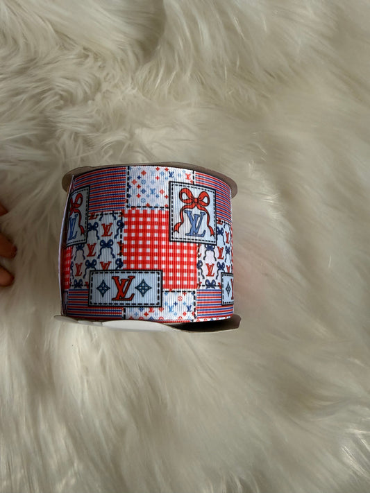 Boujee 4oj parchwork 3 inch ribbon