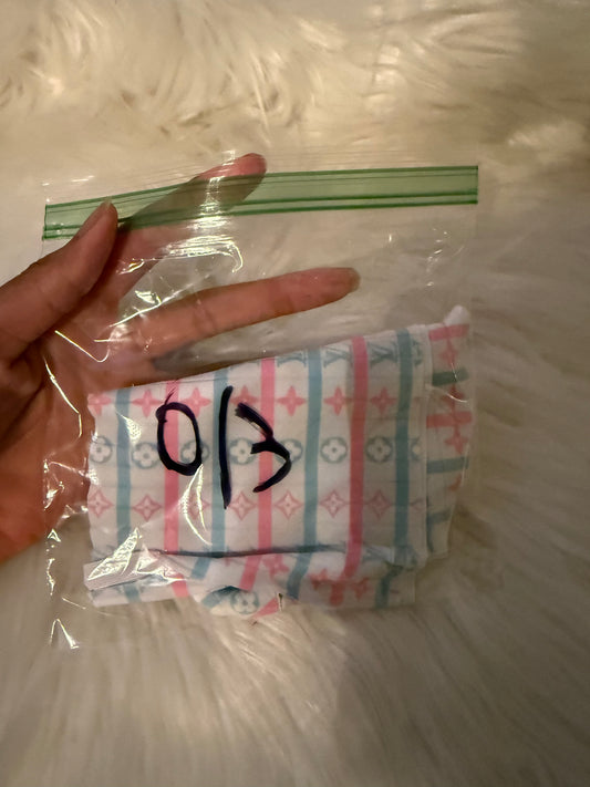 0/3 newborn boujee bummy precut