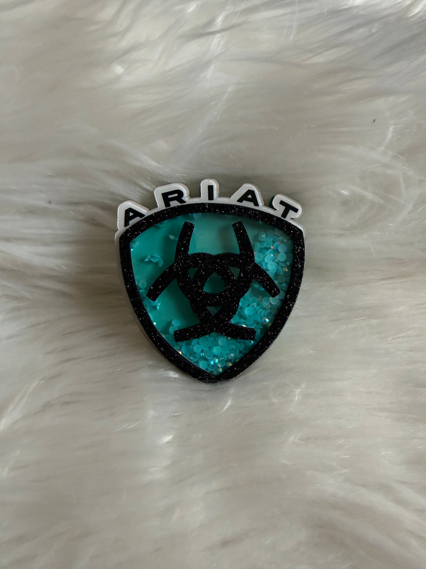 Turquoise ariat symbol shaker